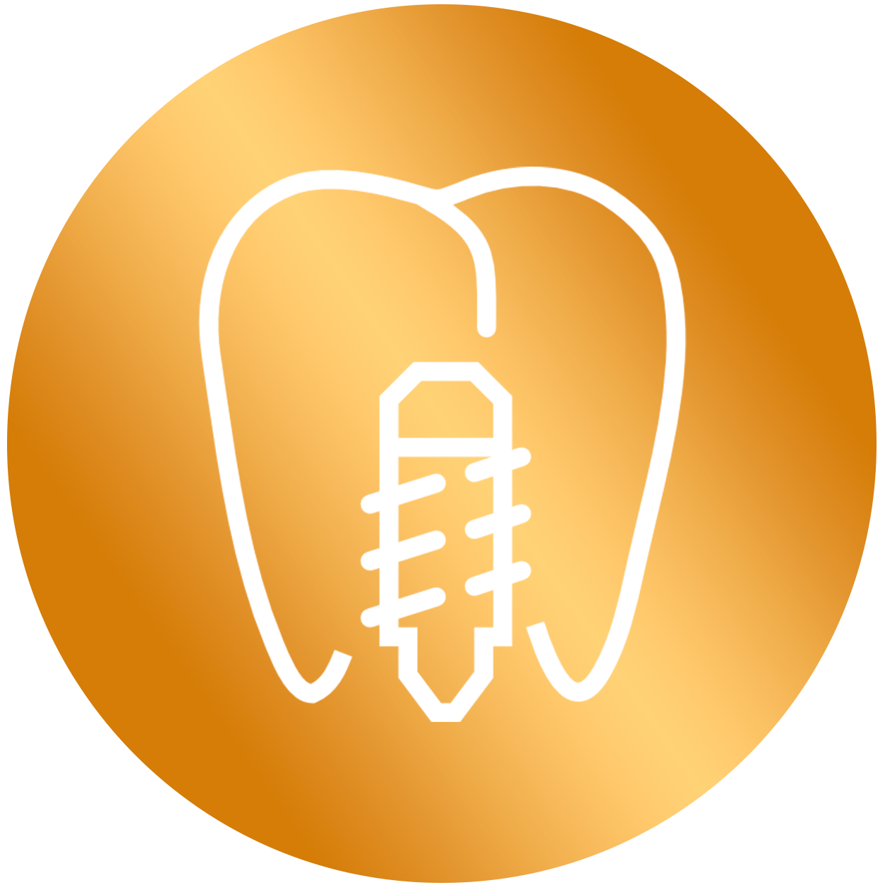 Ícone implante dentário sem dor
